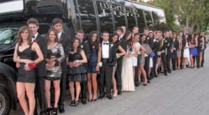 prom limo bus